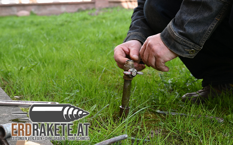 Gartenquerung ohne offene Gräben